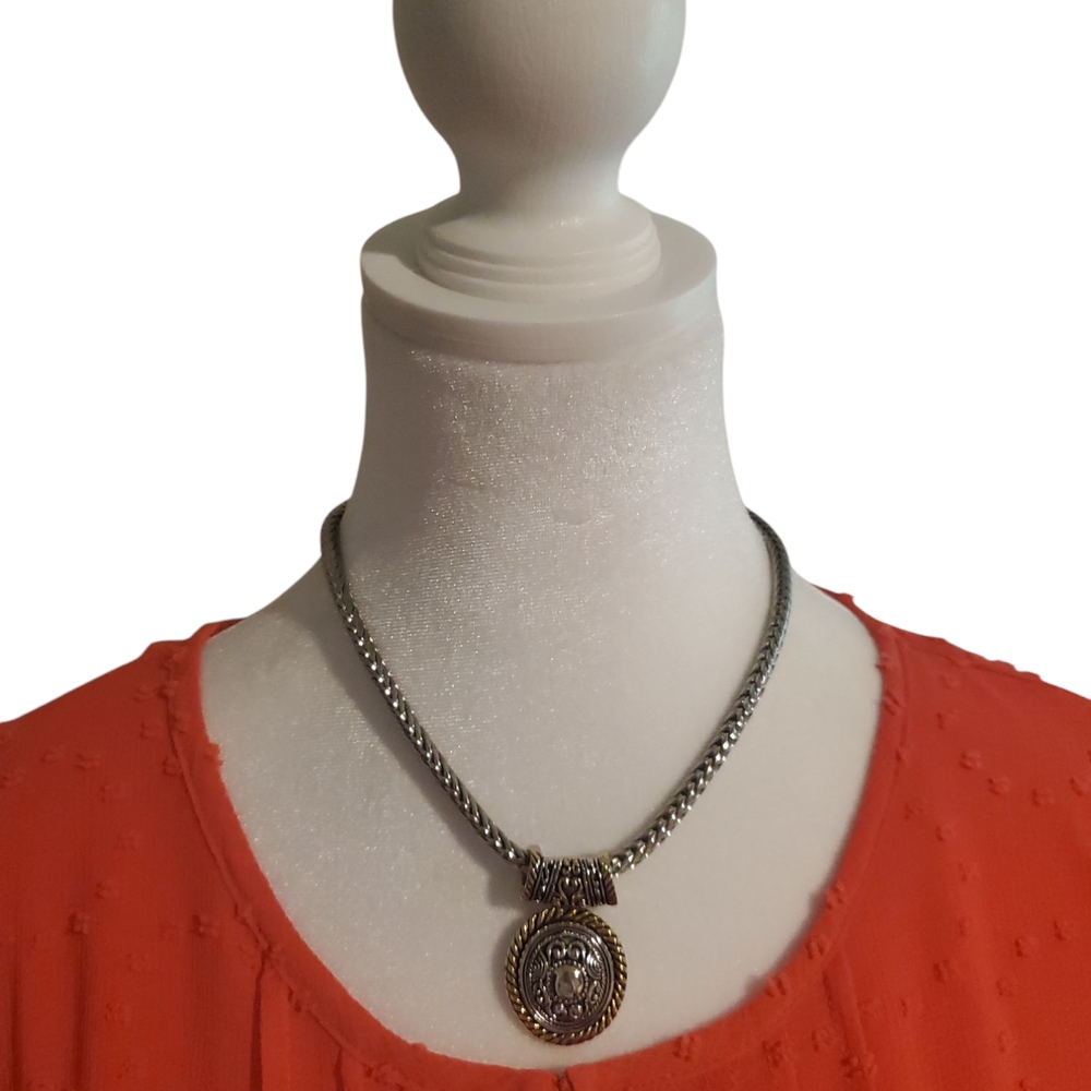 PREMIER DESIGNS Gold-tone & Silver-Tone MAGNETIC CLASP Pendant Necklace
